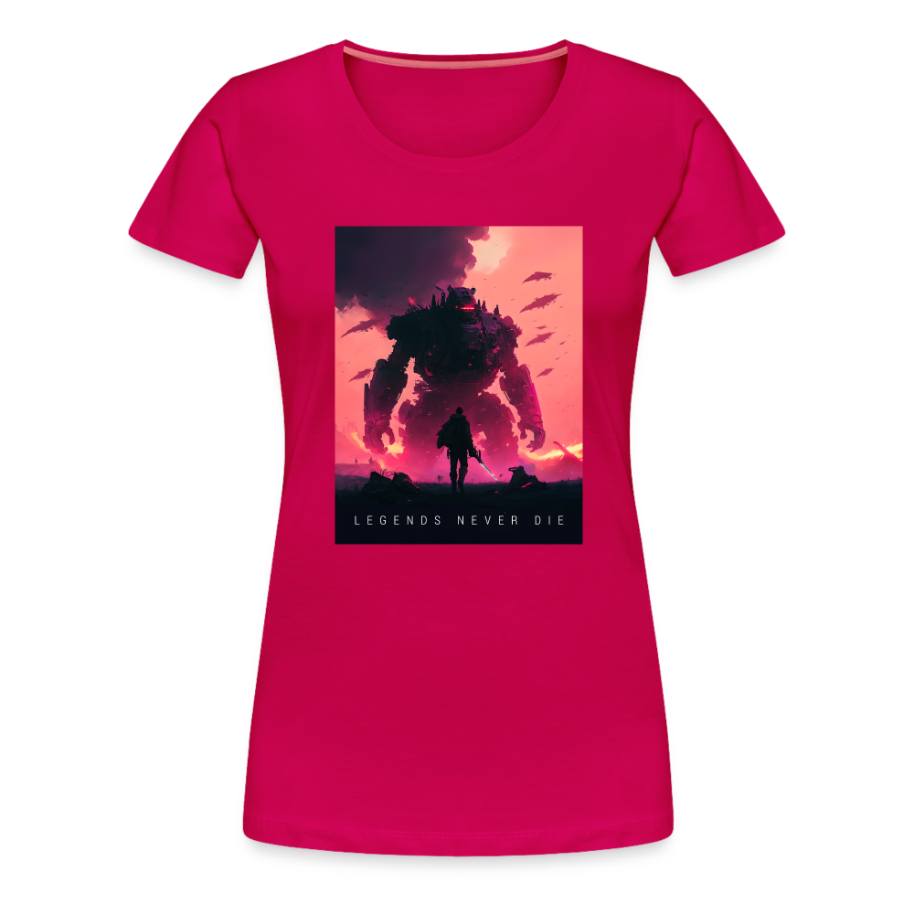 Legends Never Die Women’s Premium T - dark pink