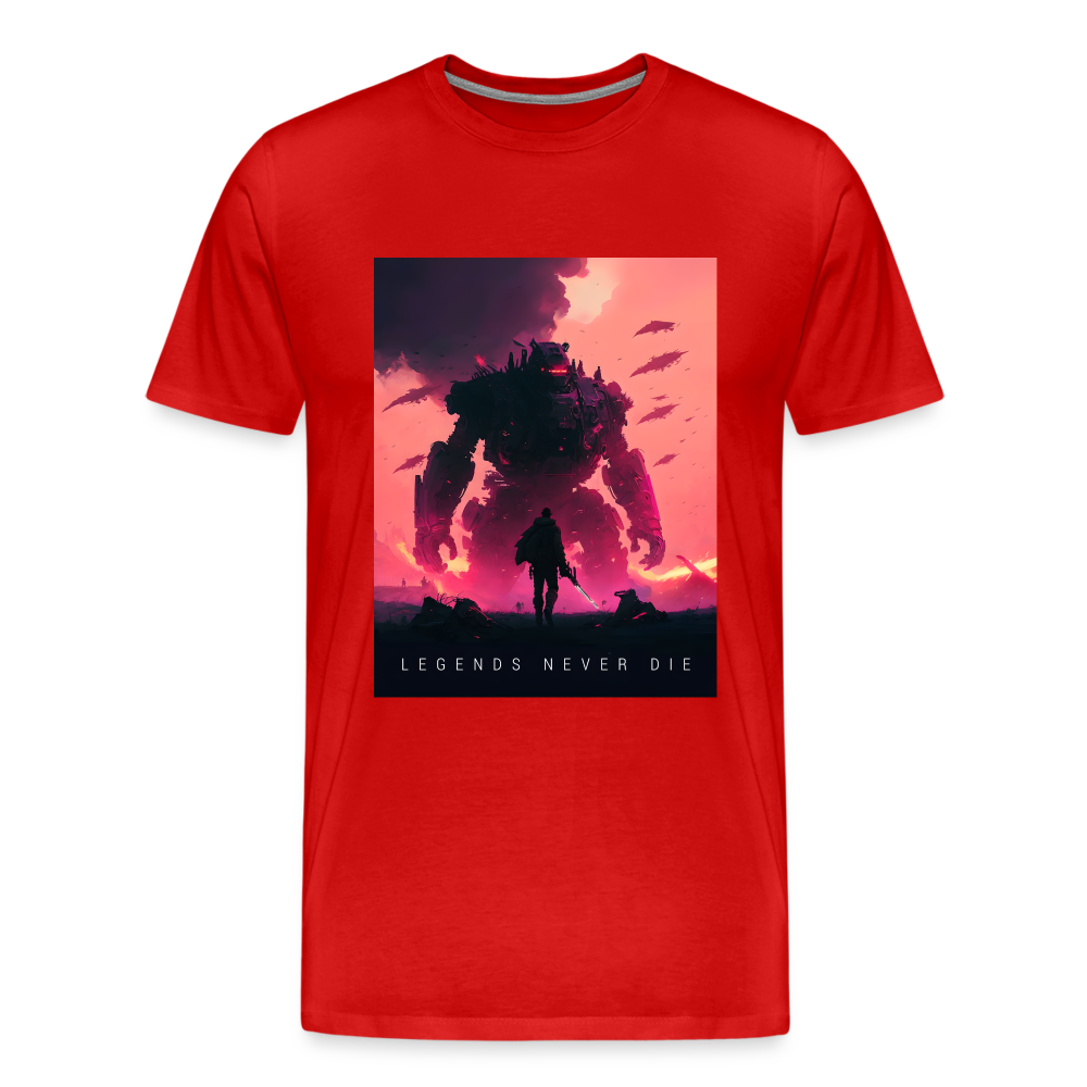 Legends Never Die Men's Premium T - red