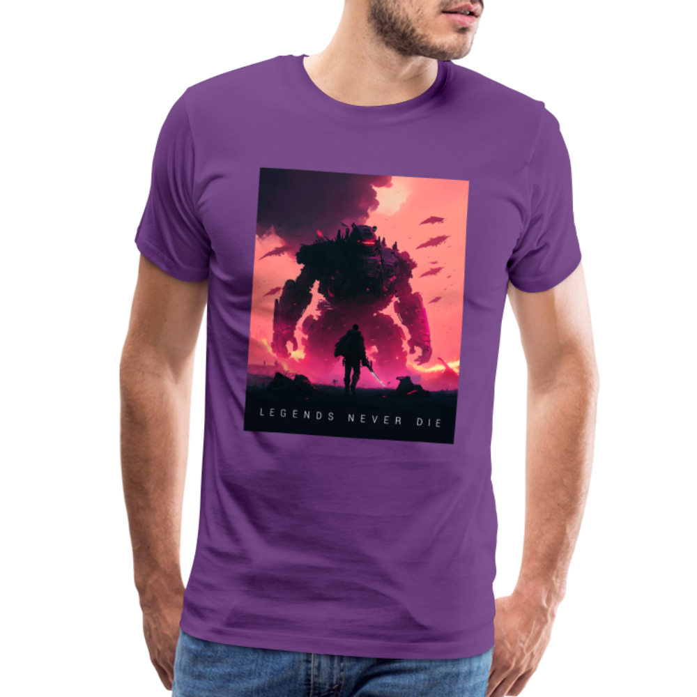 Legends Never Die Men's Premium T - purple