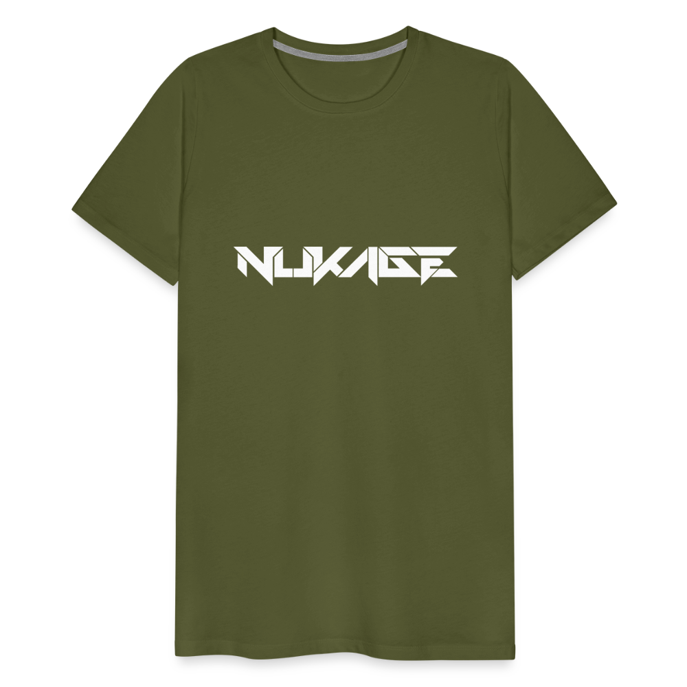 Nukage Logo Men's Premium T - olive green