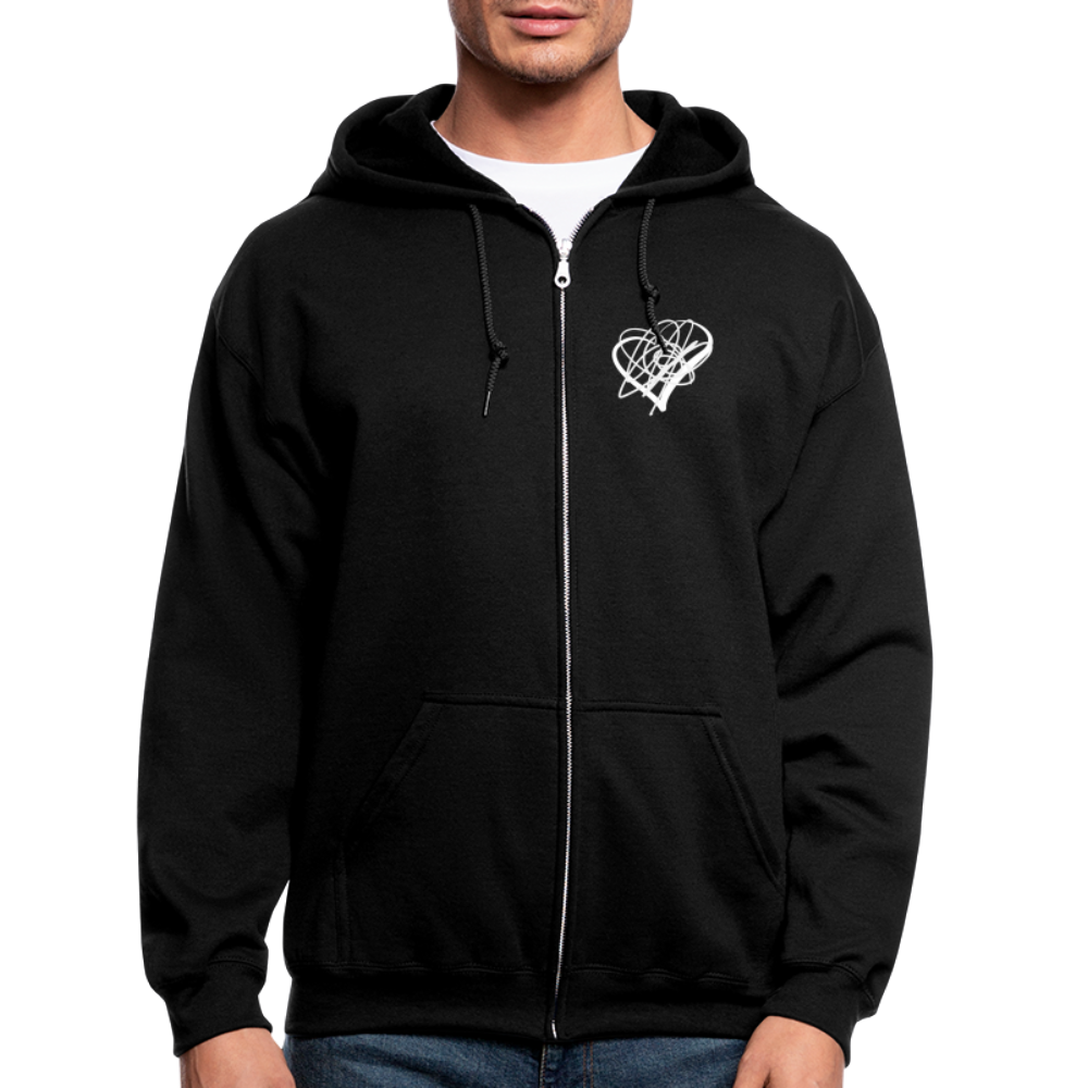 She's So Cool Men's Zip Hoodie - black