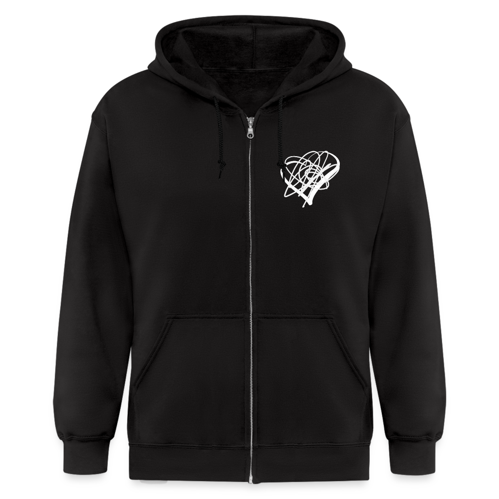 She's So Cool Men's Zip Hoodie - black