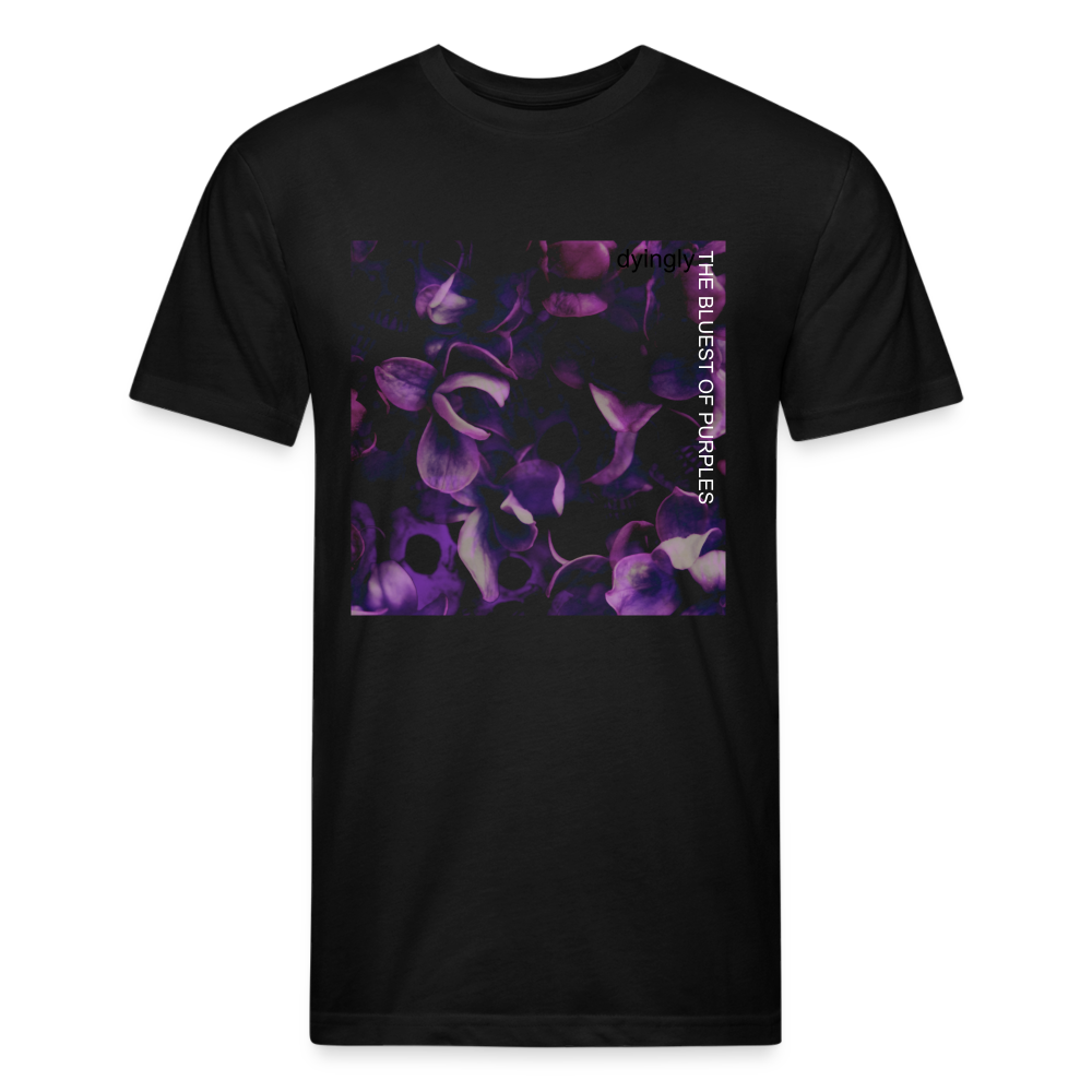 The Bluest of Purples Men's Fitted T - black