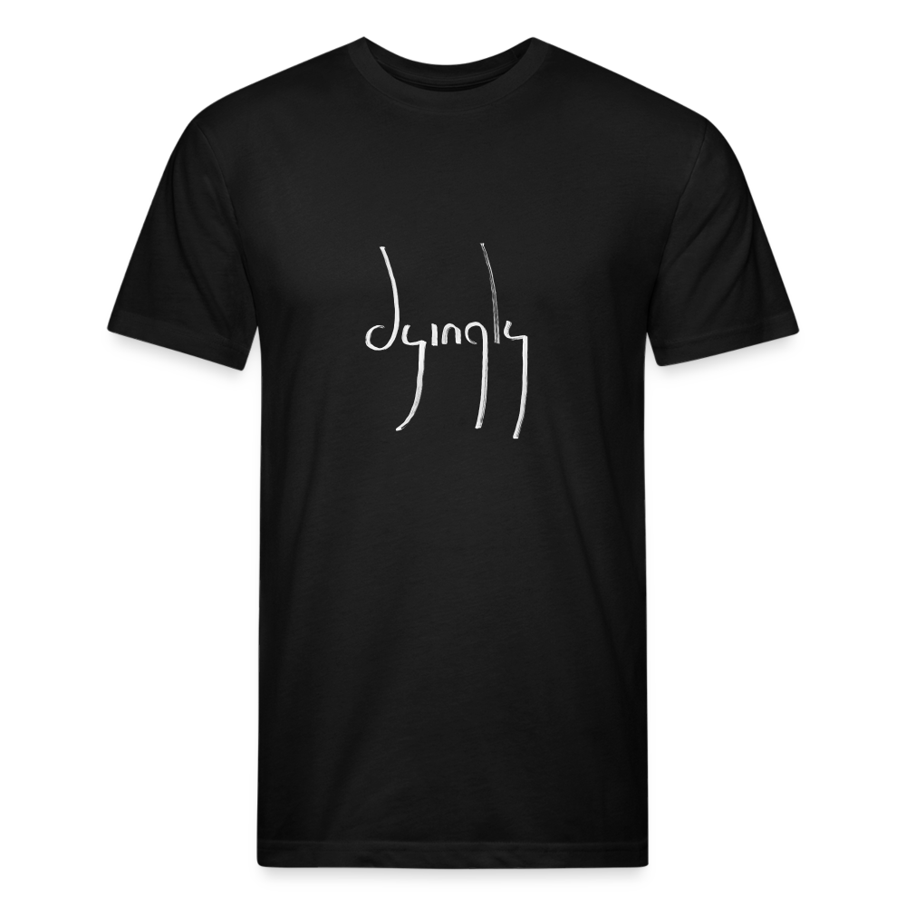 Dyingly Logotype Men's Fitted T - black