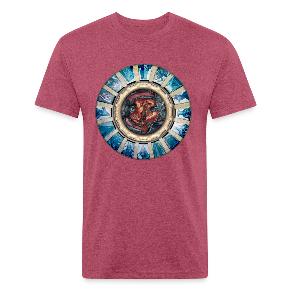 Cenotaph Men's Fitted T - heather burgundy