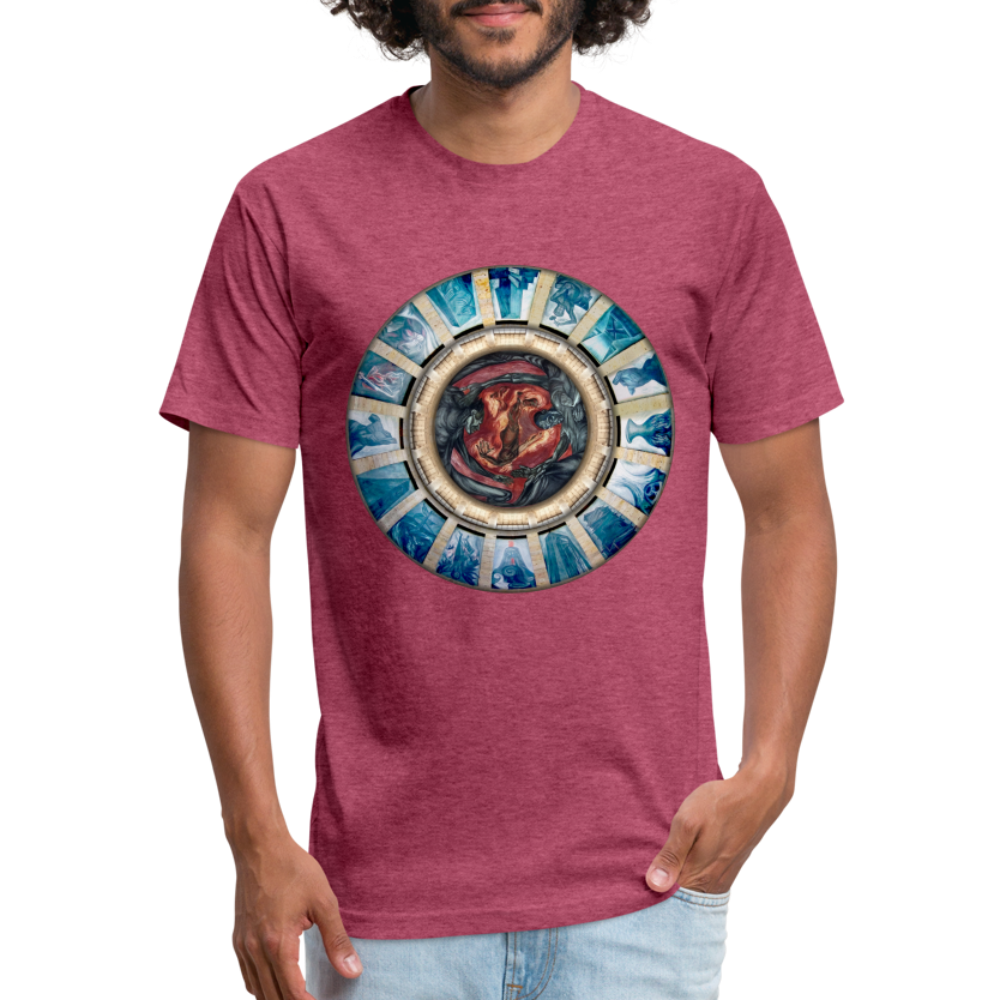 Cenotaph Men's Fitted T - heather burgundy