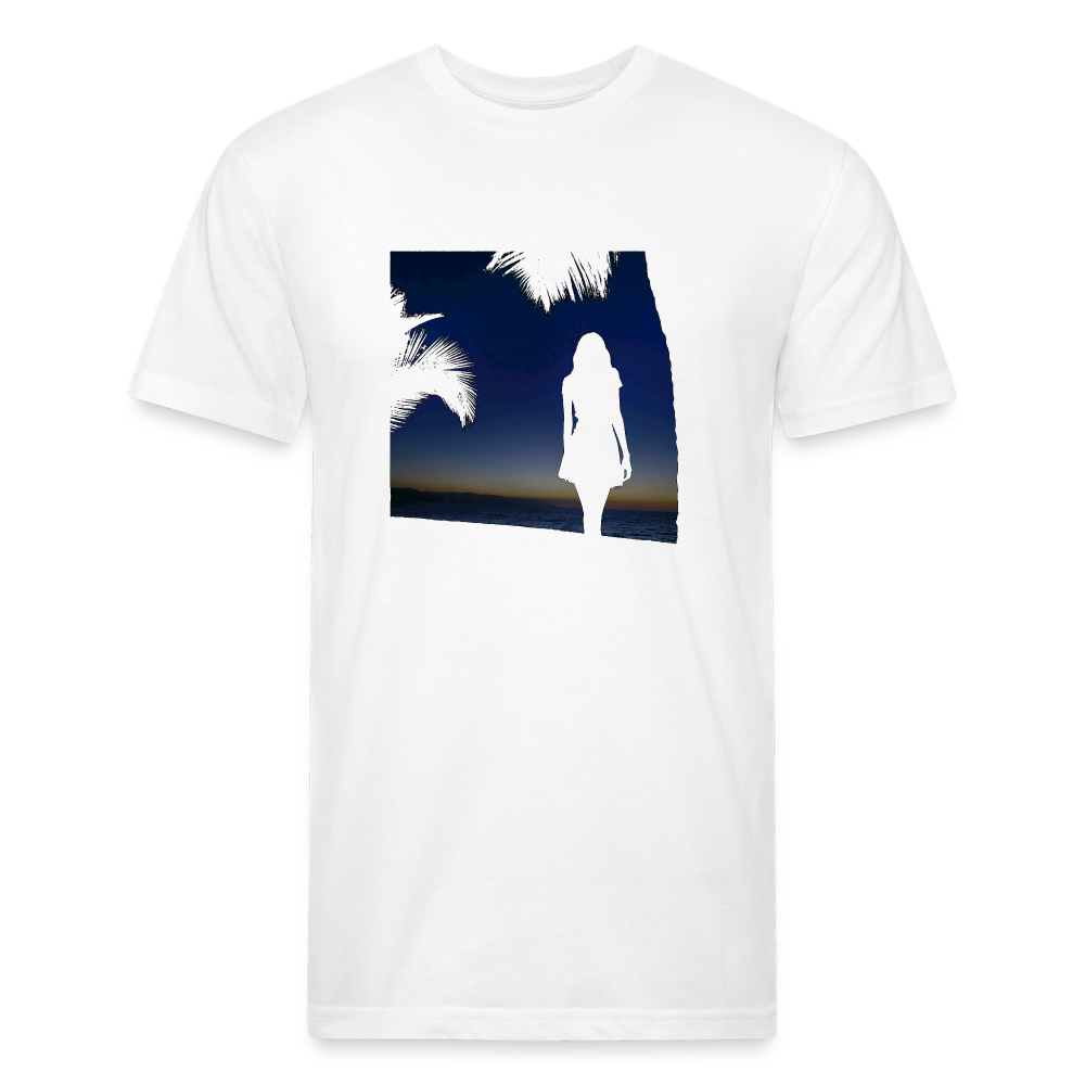 Sunsets Men's Fitted T - white