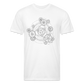 The Alchemist's Grimoire Men's Fitted T - white