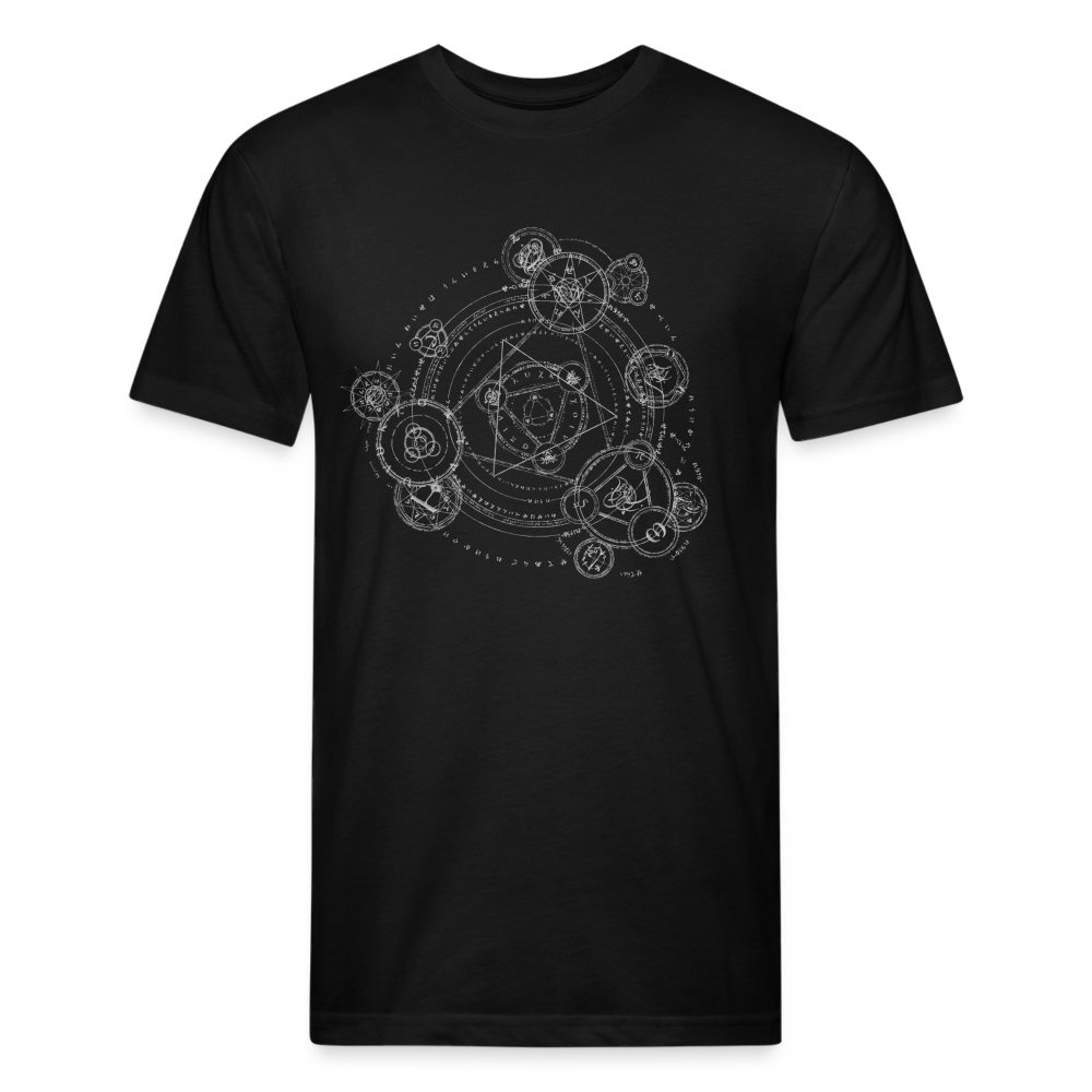 The Alchemist's Grimoire Men's Fitted T - black