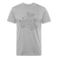 The Alchemist's Grimoire Men's Fitted T - heather gray