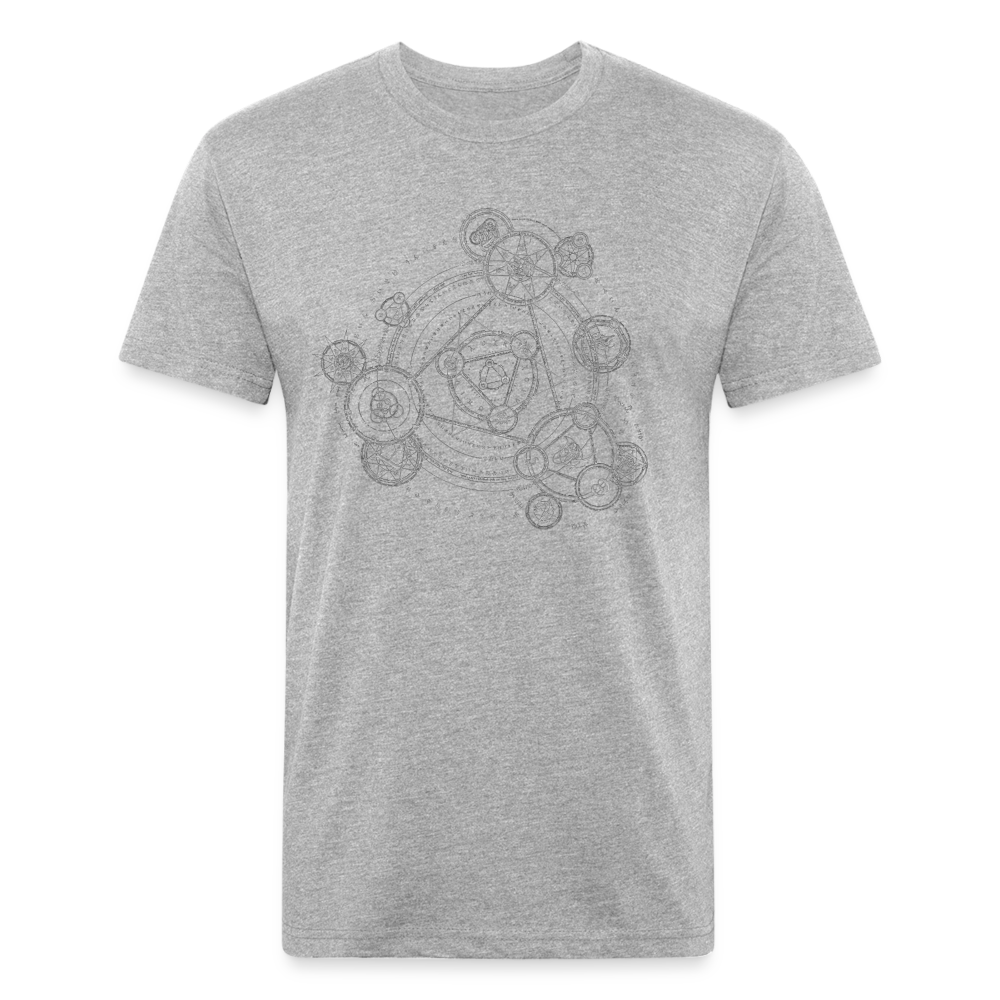 The Alchemist's Grimoire Men's Fitted T - heather gray