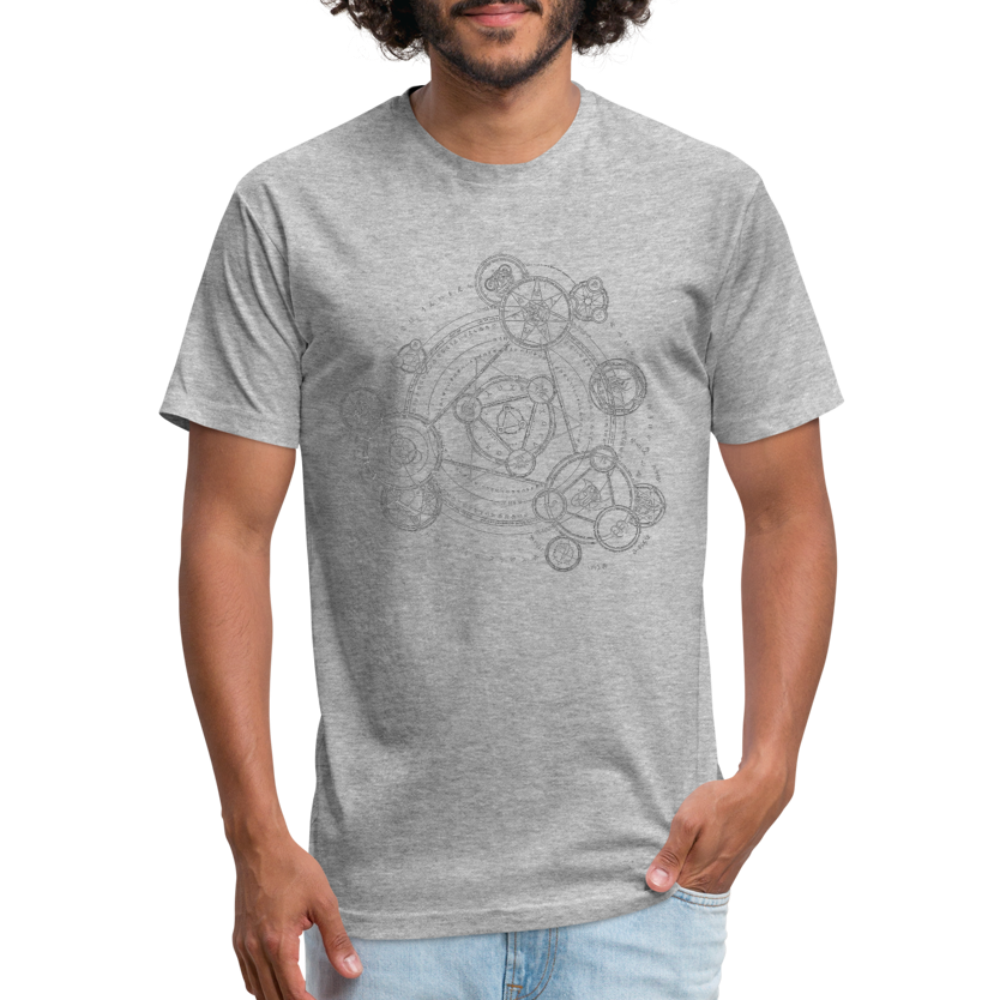 The Alchemist's Grimoire Men's Fitted T - heather gray