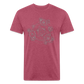 The Alchemist's Grimoire Men's Fitted T - heather burgundy