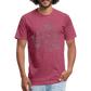 The Alchemist's Grimoire Men's Fitted T - heather burgundy