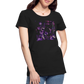 The Bluest of Purples Women's Premium T - black