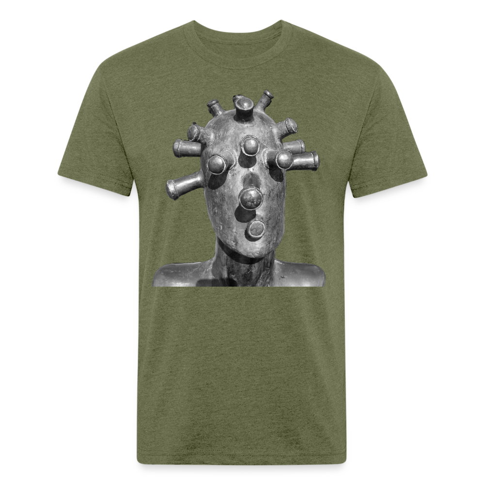 Me Men's Fitted T - heather military green