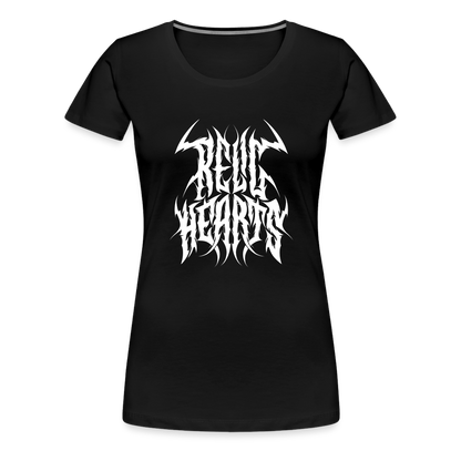 Relic Hearts Metal Logo Women's Premium T - black