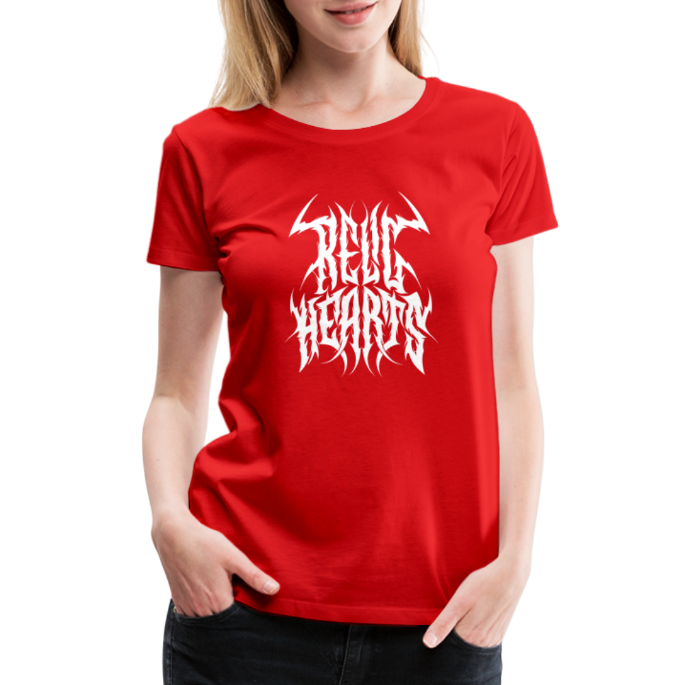 Relic Hearts Metal Logo Women's Premium T - red