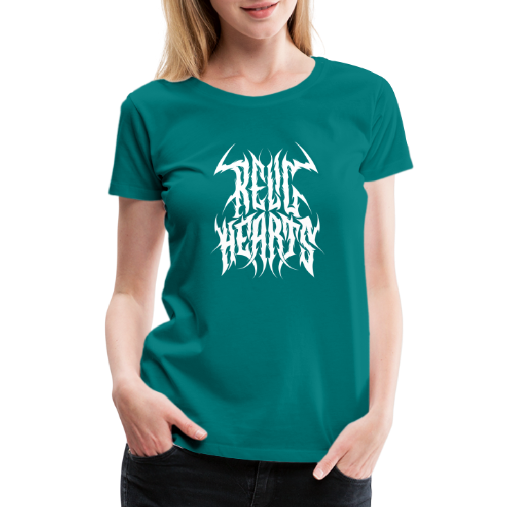 Relic Hearts Metal Logo Women's Premium T - teal