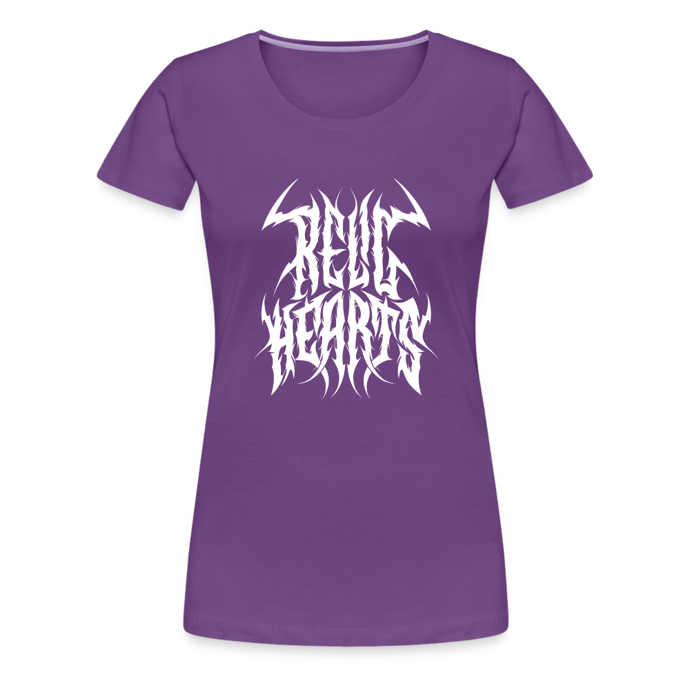 Relic Hearts Metal Logo Women's Premium T - purple