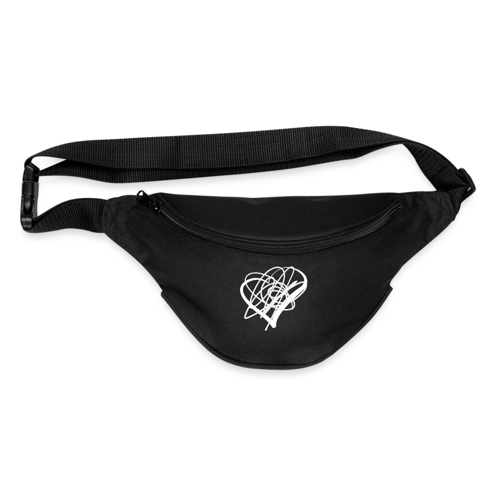 Heart Sigil Fanny Pack - black