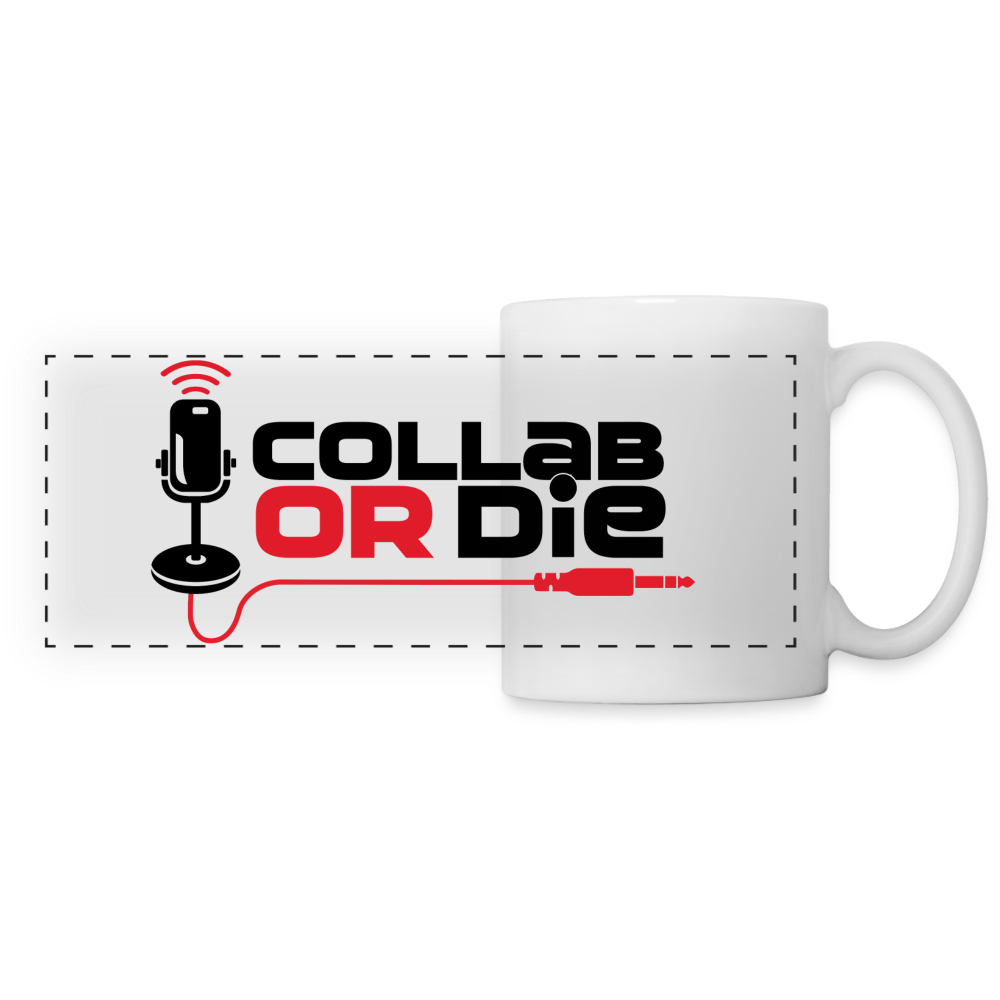 Collab Or Die Mug - white