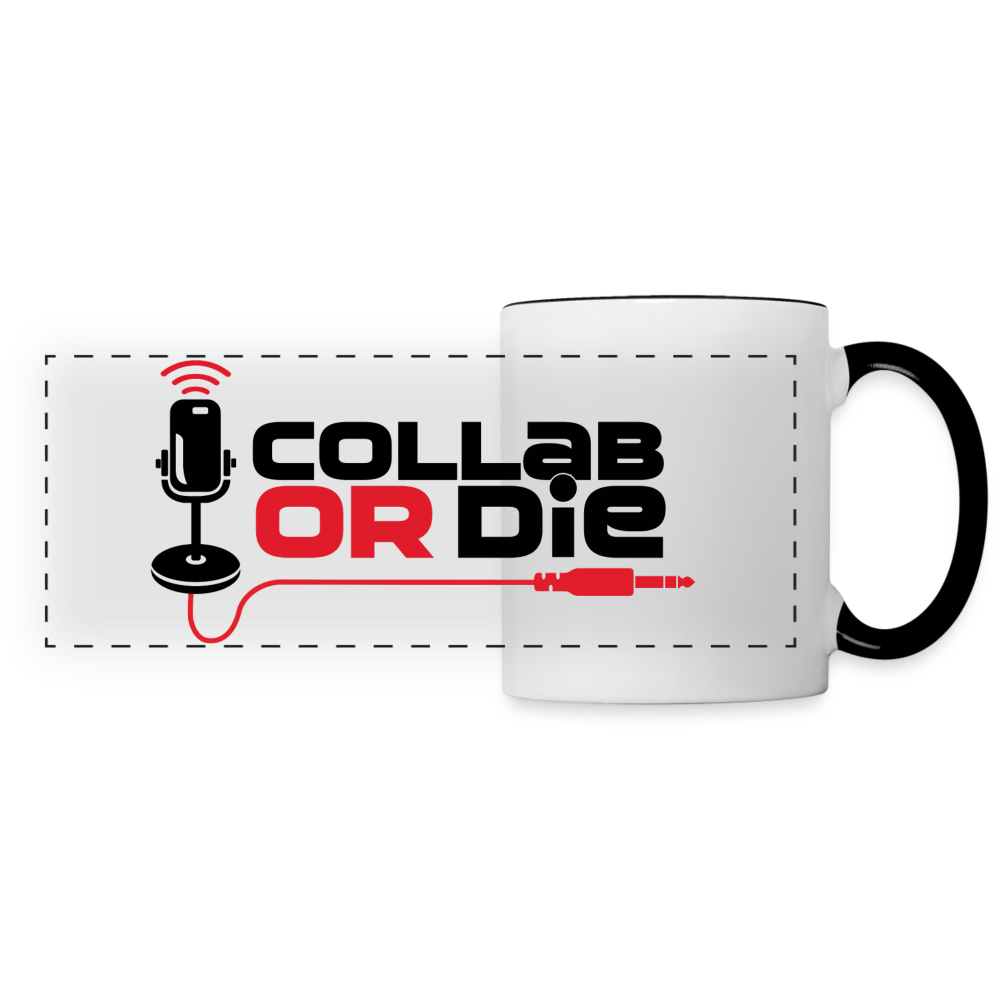 Collab Or Die Mug - white/black